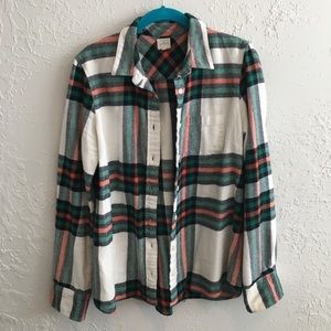 J. Crew flannel shirt